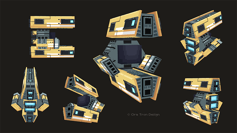 Alien Spaceship (Yellow Version)