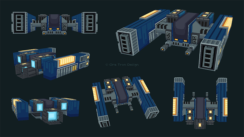 Alien Spaceship (Blue Version)